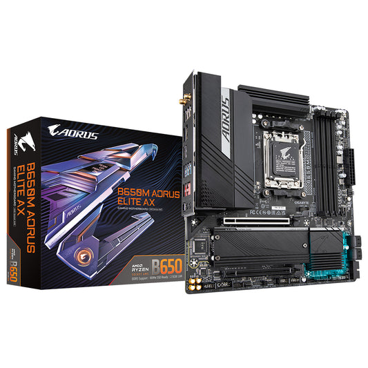 Gigabyte B650M AORUS ELITE AX placa base AMD B650 Enchufe AM5 Micro ATX