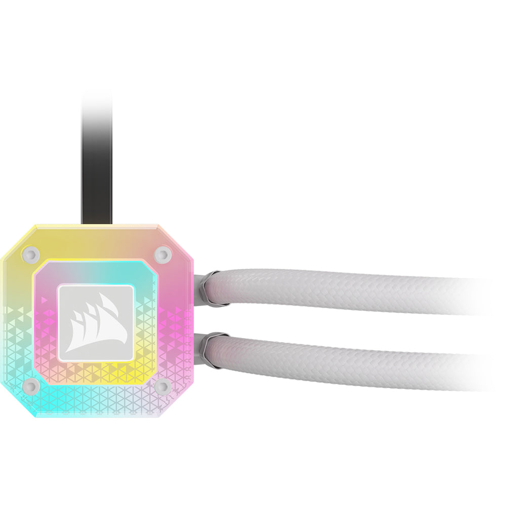 Corsair CW-9060072-WW sistema de refrigeración de computadora Procesador Refrigerador de líquidos todo en uno 12 cm Blanco 1 pieza(s)