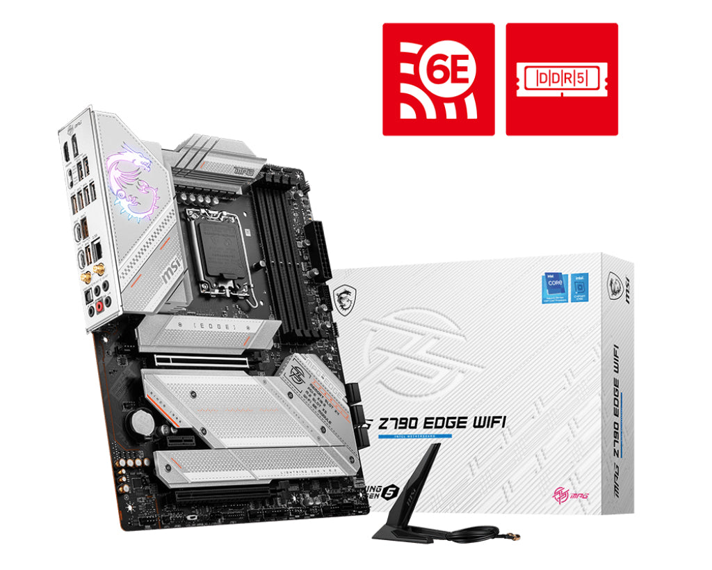 Tarjeta madre MSI MPG Z790 EDGE WIFI socket 1700 12/13/14a Gen 4xDDR5 HDMI DP ATX