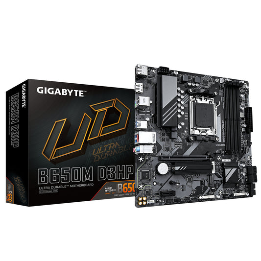Tarjeta madre Gigabyte B650M D3HP socket AM5 Wifi 4xDDR5 1xHDMI 2xDP Micro ATX