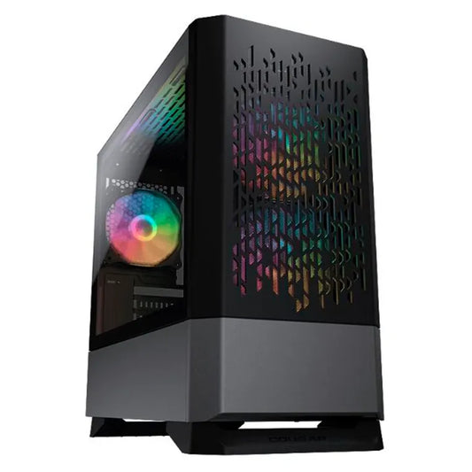 Gabinete Cougar MG140 Air RGB negro Cristal templado 3xVentiladores 120mm ARGB Mini Torre Mini ITX / Micro ATX