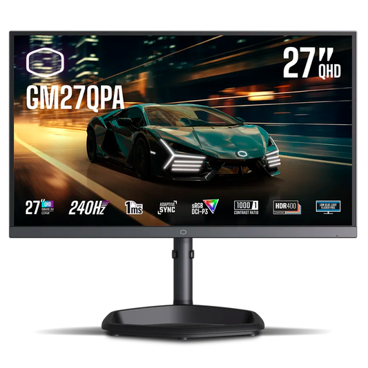 Monitor Cooler Master 27 GM27QPA IPS QHD 240Hz 1ms 2xHDMI 1xDP con bocina CMI-GM27QPA-US