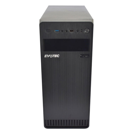 Evotec EV-1004 gabinete de computadora Escritorio Negro 600 W