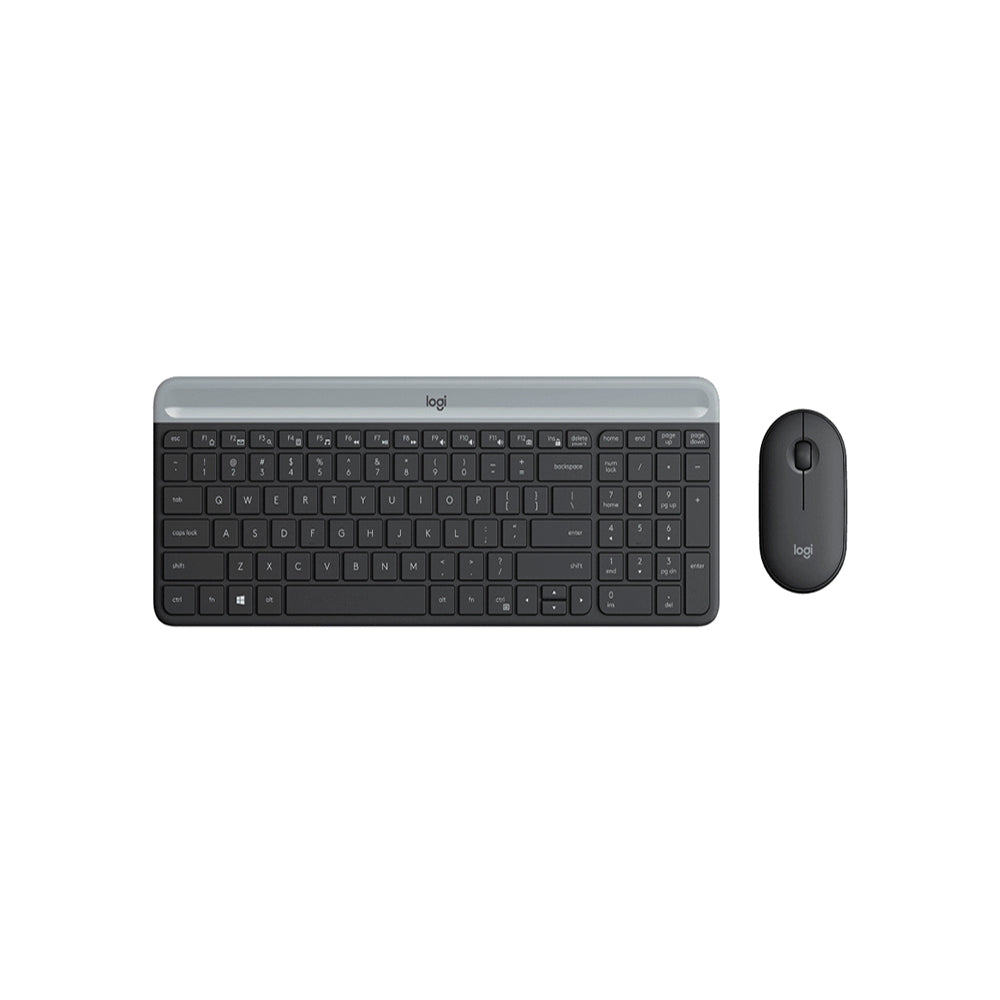 Logitech Slim Wireless Combo MK470 teclado RF inalámbrico Blanco