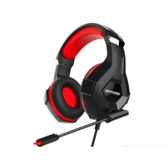 Nextep Dragon XT Audífonos Alámbrico Diadema Juego Negro, Rojo