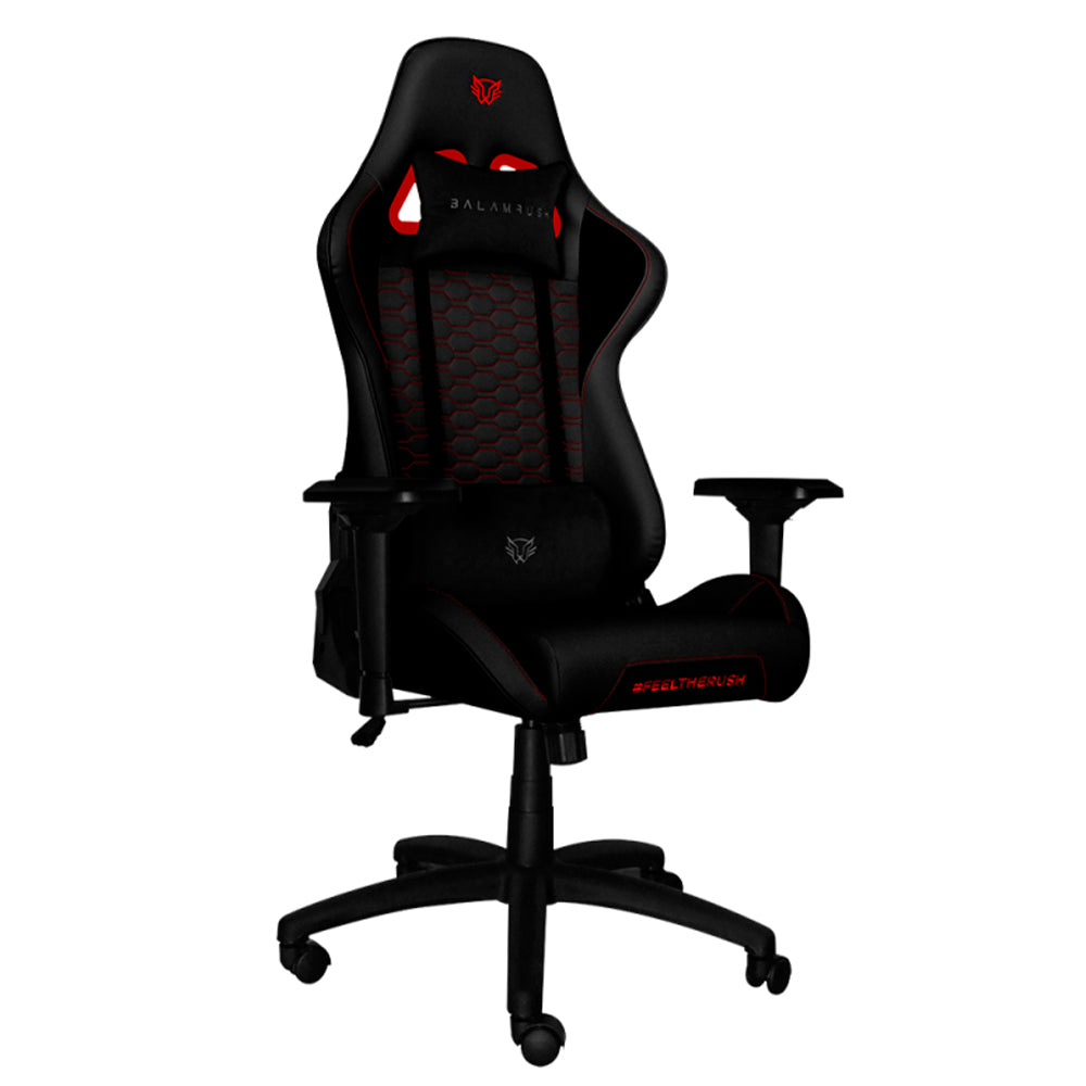 Balam Rush BR-932820 silla para videojuegos Silla de juegos para PC asiento acolchado Negro, Rojo