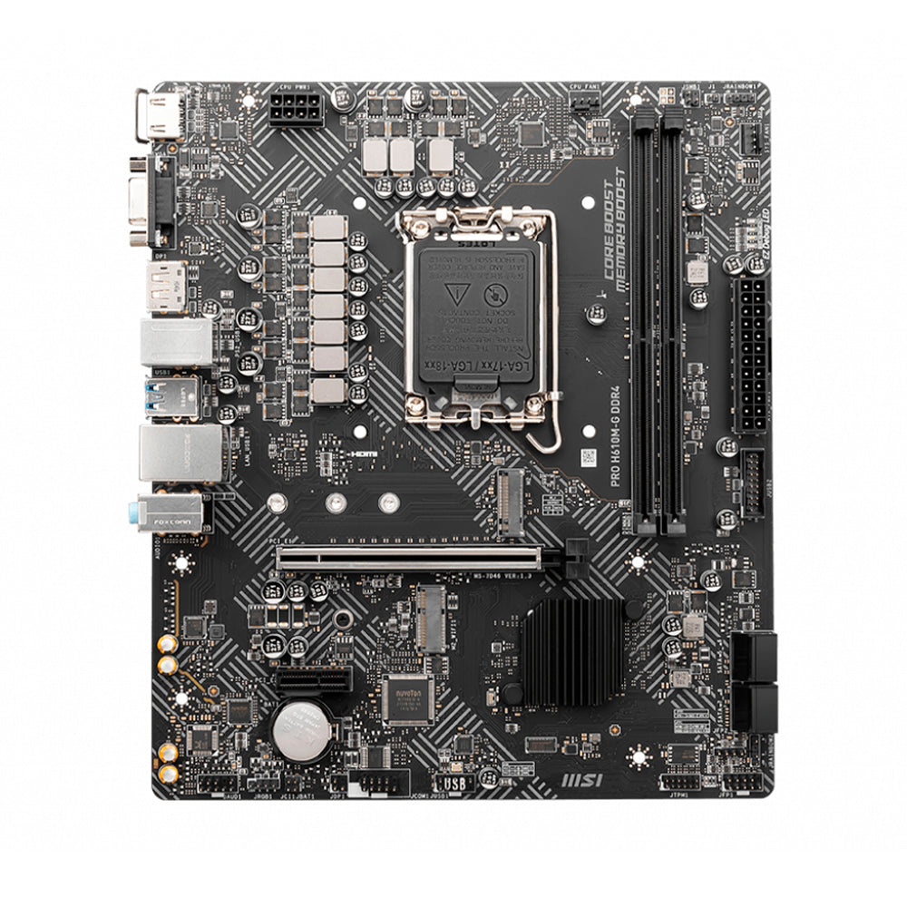 MSI PRO H610M-G DDR4 placa base Intel H610 LGA 1700 Micro ATX