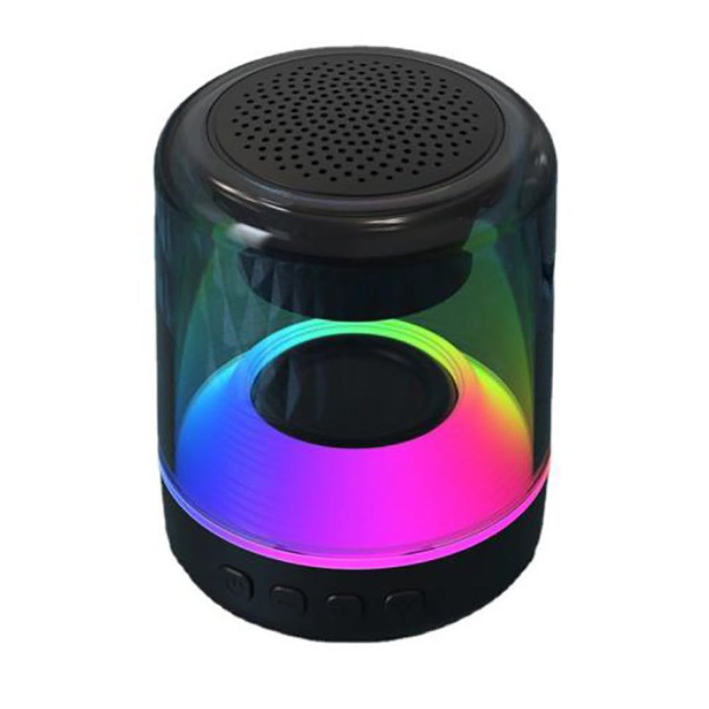 BOCINA HIGHLINK RAINBOW BLUETOOTH ILUMINACION VARIOS COLORES LECTOR MEMORIA MICRO SD BATERIA RECARGABLE