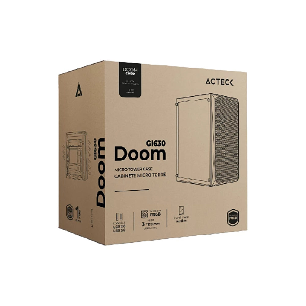 Acteck Doom GI630 Micro Tower Negro 500 W