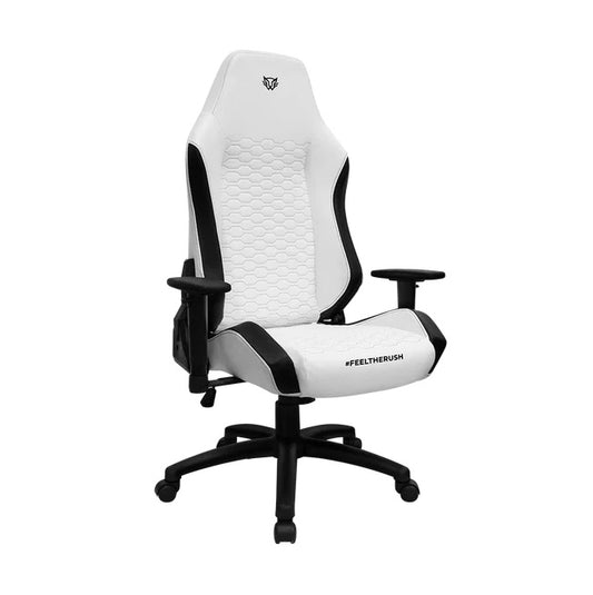 Silla Gamer Balam Rush Thunder Neat Ergonomica Blanca hasta 120KG reposabrazos 2D ajustable 180