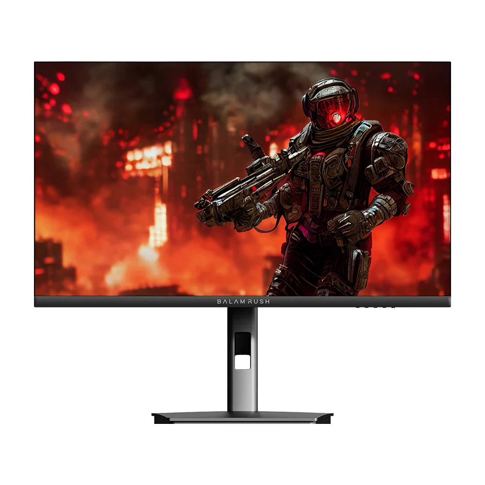 Monitor Balam Rush 27 Ultra Explorer MXT27P plano negro QHD 1MS 165Hz 2xHDMI DP USB A 3.5mm Altura Ajustable