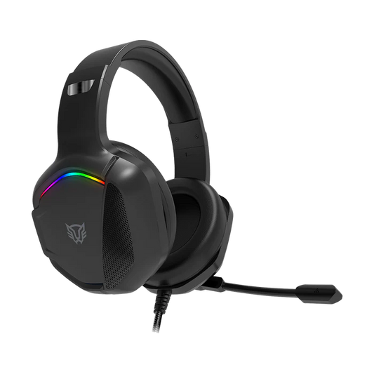 Audifonos Balam Rush Orphix II HS699 Azender Negro alámbricos Over Ear Microfono Fijo Compatible con PC Dispositivos móviles Consolas RGB Jack 3.5mm USB