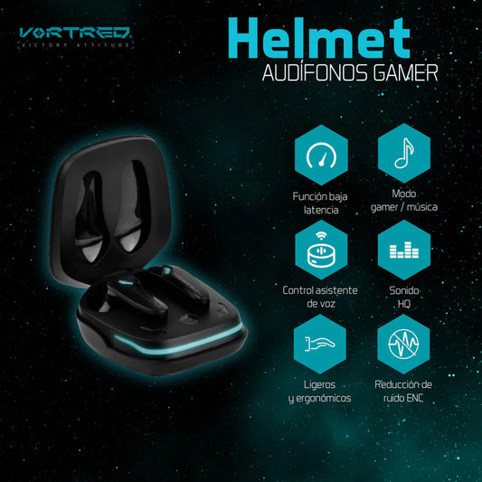 Audifonos Vortred TWS gamer Helmet