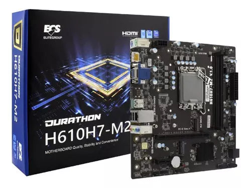 ECS H610H7-M2 placa base Intel H610 LGA 1700 Mini-ATX