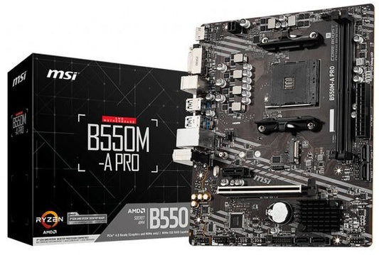 Tarjeta madre MSI B550M-A PRO socket AM4 2xDDR4 HDMI DVI-D Micro ATX