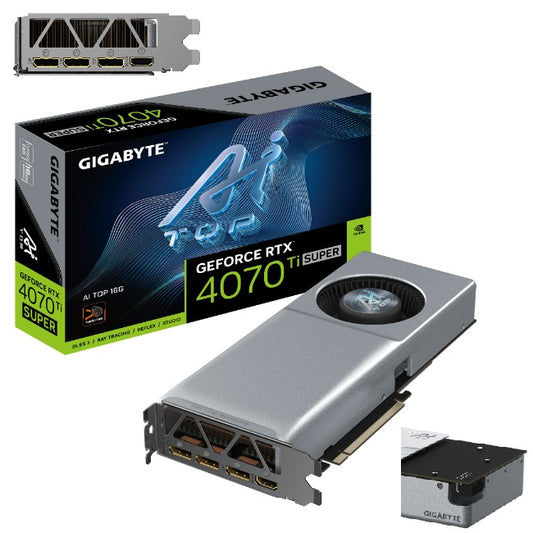Tarjeta de video Gigabyte 16GB RTX 4070 Ti Super GDDR6X 3xDP 1xHDMI para IA