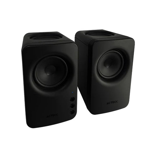 Bocinas Acteck Dynamic Exact Mini BS47 Negro Bluetooth 5.0 10W 3.5mm adaptador de voltaje