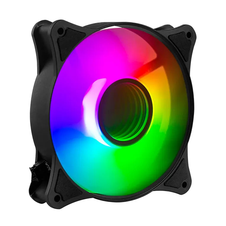 Ventilador Balam Rush 120mm Negro Eolox Blaze EX90 ARGB Rainbown 120x120x25mm 1200RPM Hidráulico 12V