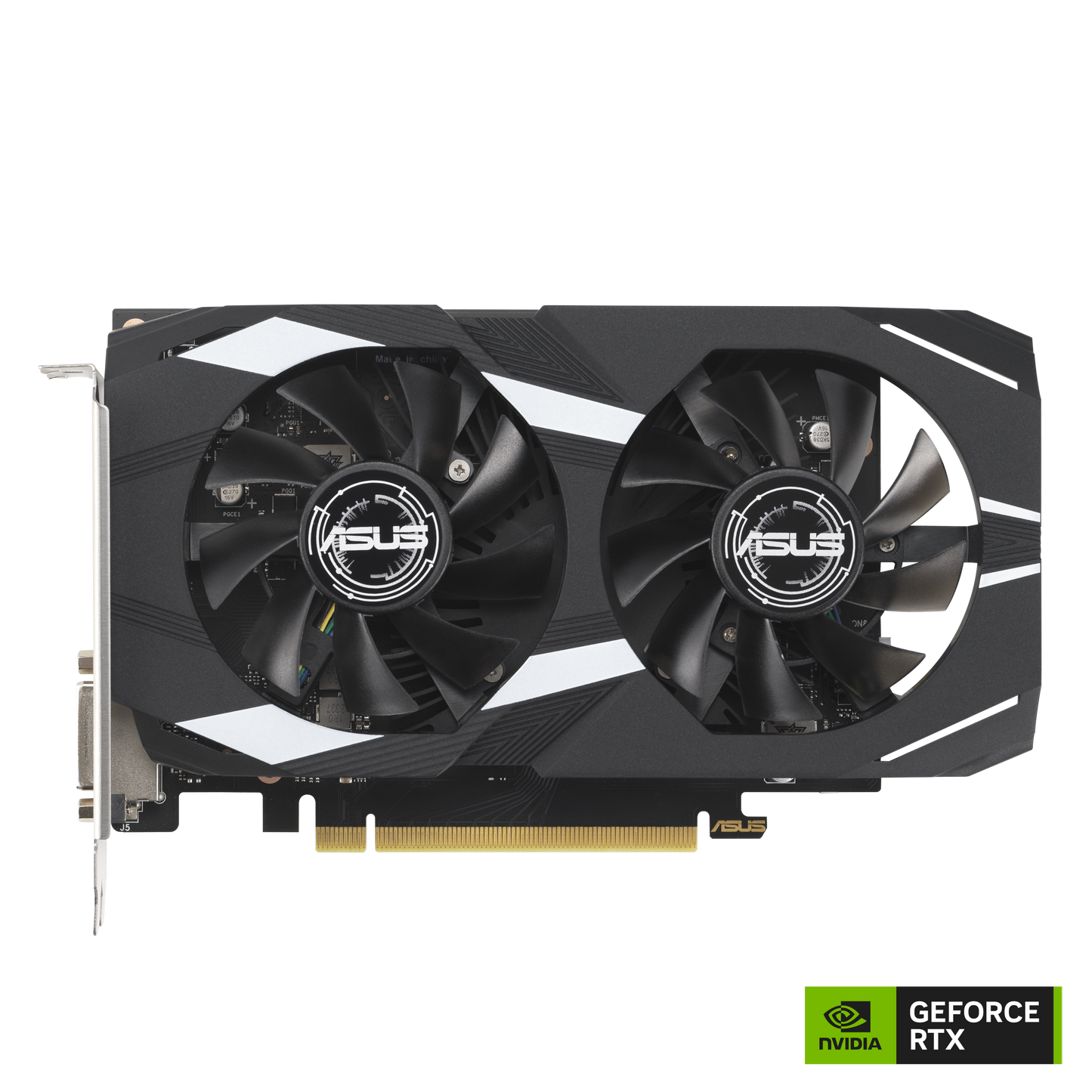 Tarjeta de video Asus 6GB GeForce RTX 3050 2xfan DDR6 DLSS 3 OC 1xDVI 1xHDMI 1xDP DUAL-RTX3050-O6G