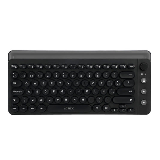 Acteck AC-934183 teclado Bluetooth QWERTY Español Negro, Gris
