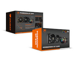 Enfriamiento Liquido Cougar Poseidon GT 240 Negro RGB 2x120mm 2000rpm