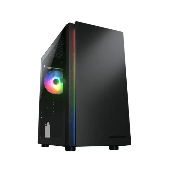 Gabinete Cougar Purity Cristal templado Negro RGB Mini ATX 1xVentilador