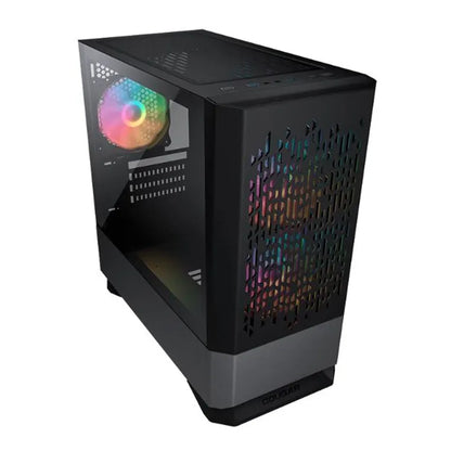 Gabinete Cougar MG140 Air RGB negro Cristal templado 3xVentiladores 120mm ARGB Mini Torre Mini ITX / Micro ATX