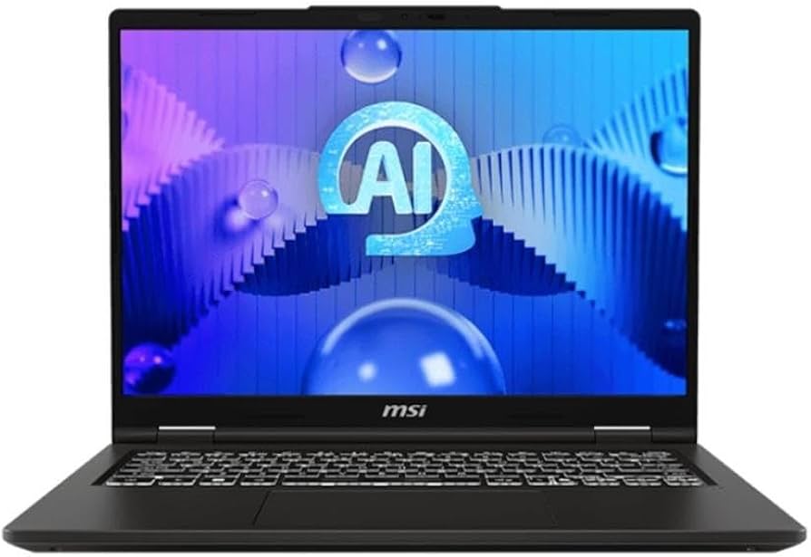 Laptop MSI VENTURE A14 AI AMD Ryzen AI 5 16GB DDR5 SSD 512GB NVME 14 FHD 144Hz Win 11 PRO Copilot PC incluye Backpack