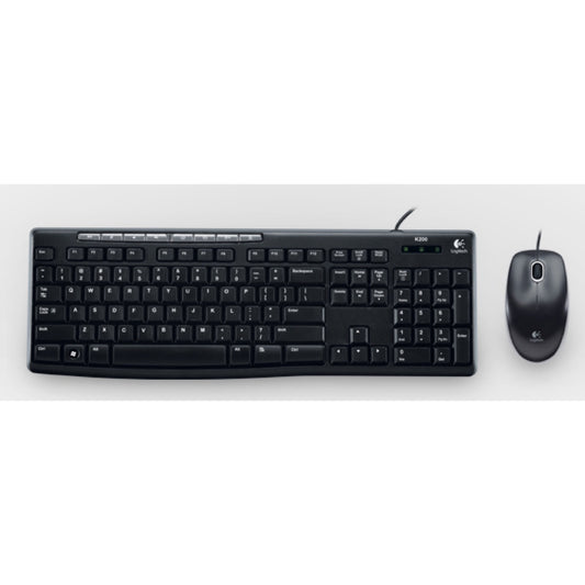Logitech MK200 teclado USB Negro