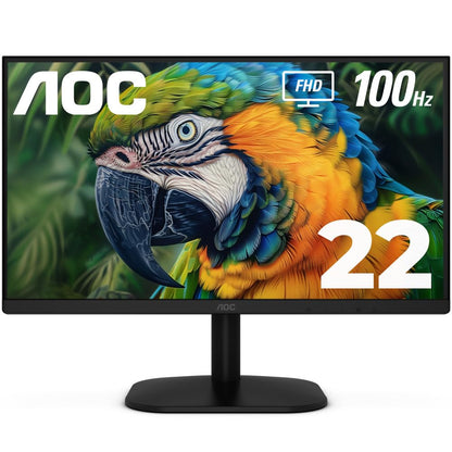 Monitor AOC 22B2HM2 21.5 pulg 1920*1080 100 Hz HDMI VGA negro