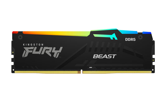 Memoria Kingston 32GB DDR5 5600Mhz Fury Best Black RGB XPM KF556C40BBA-32