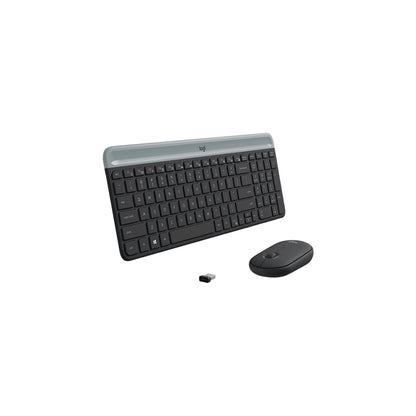 Logitech Slim Wireless Combo MK470 teclado RF inalámbrico Blanco
