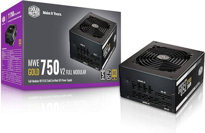 Fuente Cooler Master 750w 80Plus Gold Full Modular MWE ATX MPE-7501-AFAAG-3U2