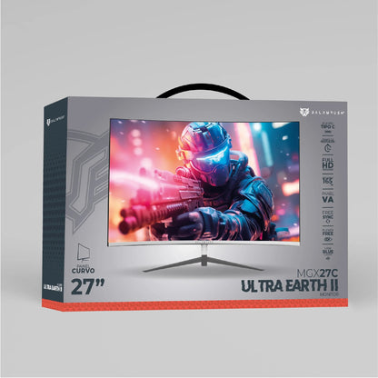 Monitor Balam Rush 27 Ultra Earth II curvo MGX27C FULL HD 1MS 165Hz HDMI DP Type C audio 3.5