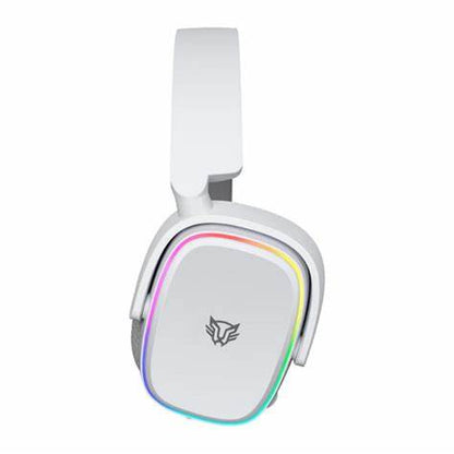 Audifonos Balam Rush Aeon HS999 Over-Ear Blanco Inalambricos USB 7.1 Canales RGB Tapas y Banda Intercambiable Microfono Flexible