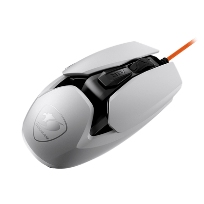 Mouse Cougar Air Blader Tournament Gamer Blanco USB 20000 DPI 6 Botones programables