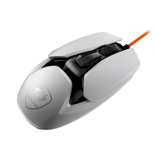 Mouse Cougar Air Blader Tournament Gamer Blanco USB 20000 DPI 6 Botones programables