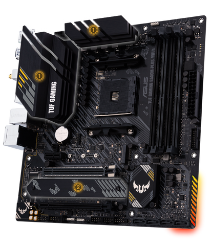 Tarjeta madre Asus TUF Gaming B550M Plus Wifi II socket AM4 4xDDR4 HDMI DP Micro ATX