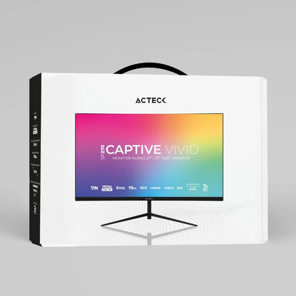 Acteck Vivid SP270 monitor de computadora 68.6 cm (27") 1920 x 1080 Pixeles DQHD Negro