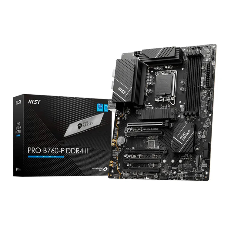 Tarjeta madre MSI Pro B760-P socket 1700 12/13/14a Gen 4xDDR4 HDMI DP ATX